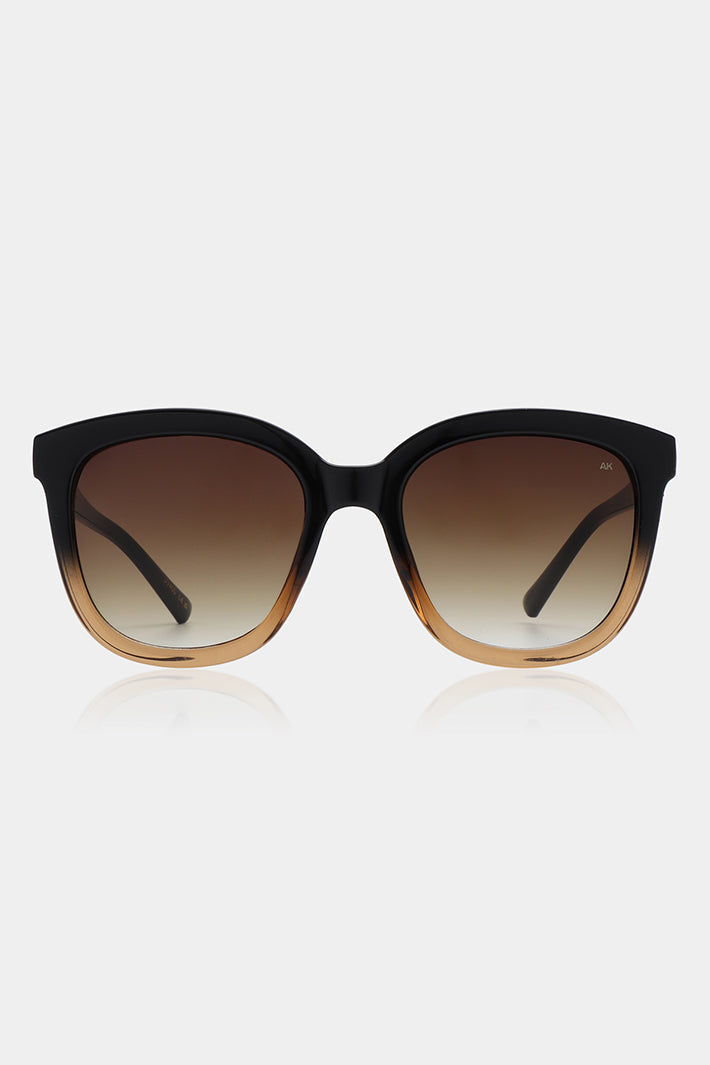 A.Kjaerbede Billy KL2106 Black Brown Transparent Sunglasses - Olivia Grace Fashion