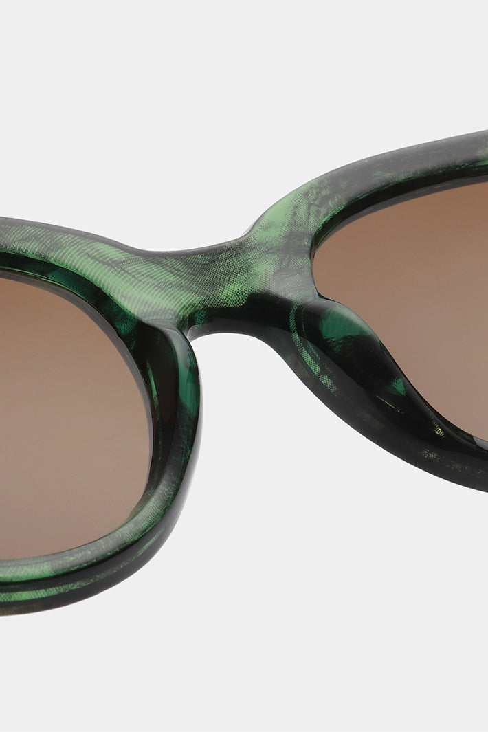 A.Kjaerbede Lilly KL2215 Green Marble Transparent Sunglasses - Olivia Grace Fashion