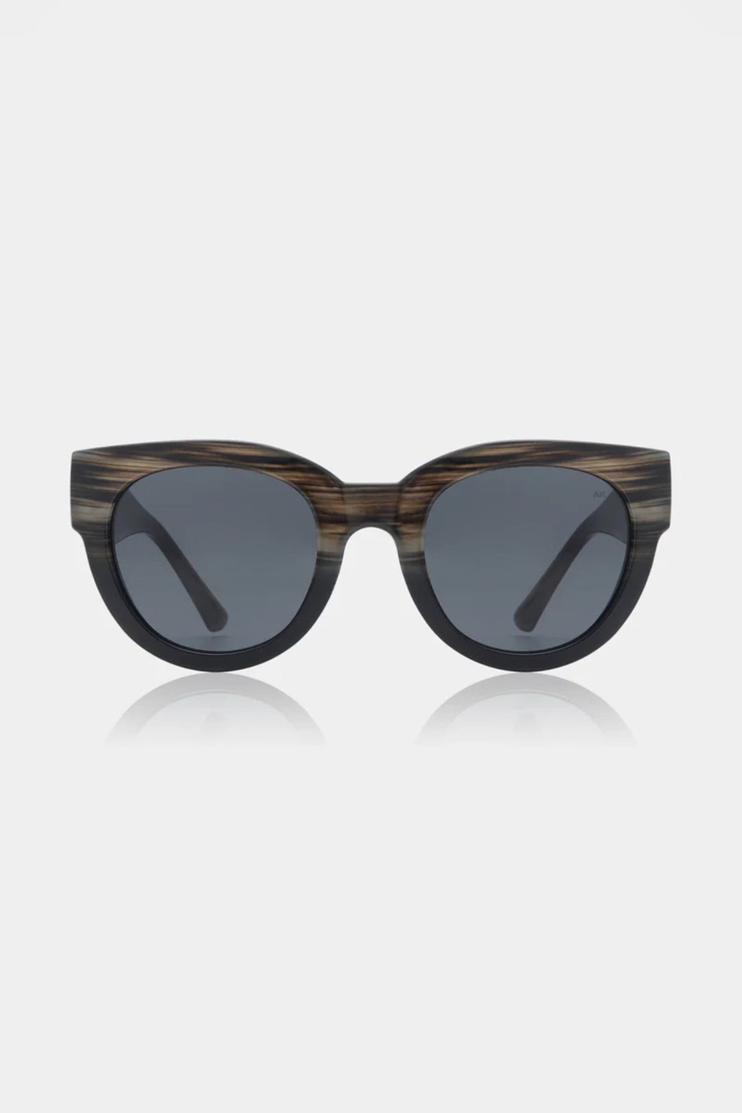 A.Kjaerbede Lilly KL2215 Striped Horn Black Sunglasses - Olivia Grace Fashion