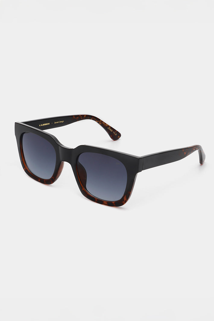 A.Kjaerbede Nancy KL1912 Black Demi Tortoise Sunglasses - Olivia Grace Fashion