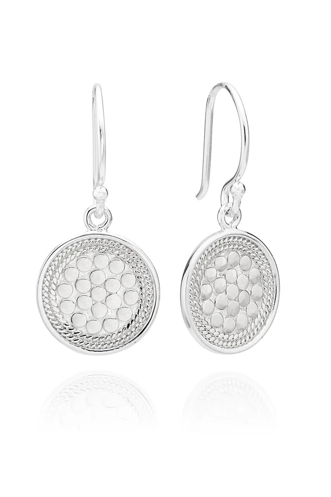 Anna Beck 1286ESG Sterling Silver Classic Circle Drop Earrings