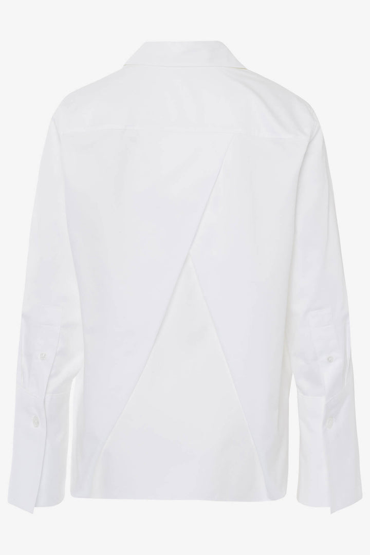 Brax Vicki 43-5068 94123800 99 White Crossover Back Shirt - Olivia Grace Fashion