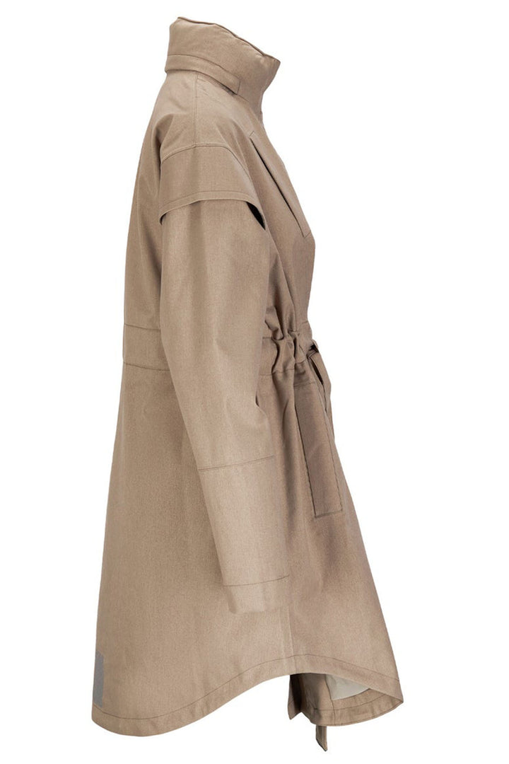 BRGN Monsun Coat Taupe Waterproof 15032R2 141 - Olivia Grace Fashion