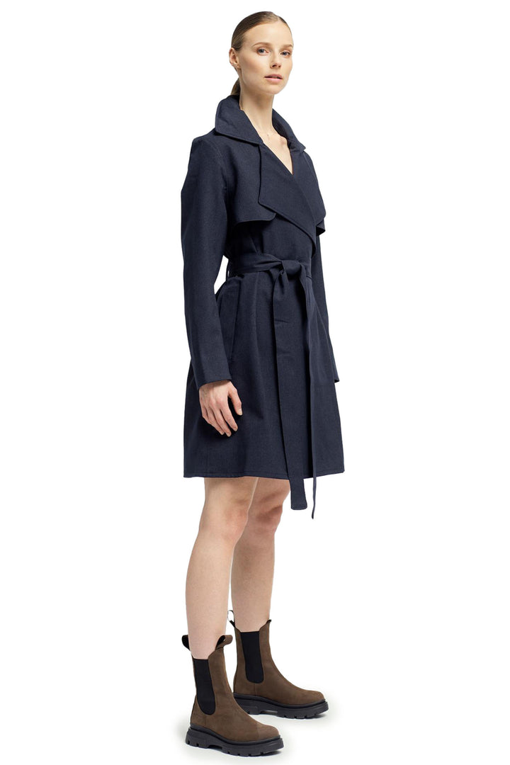 BRGN Yr Coat Dark Navy 15007A2 795 - Olivia Grace Fashion