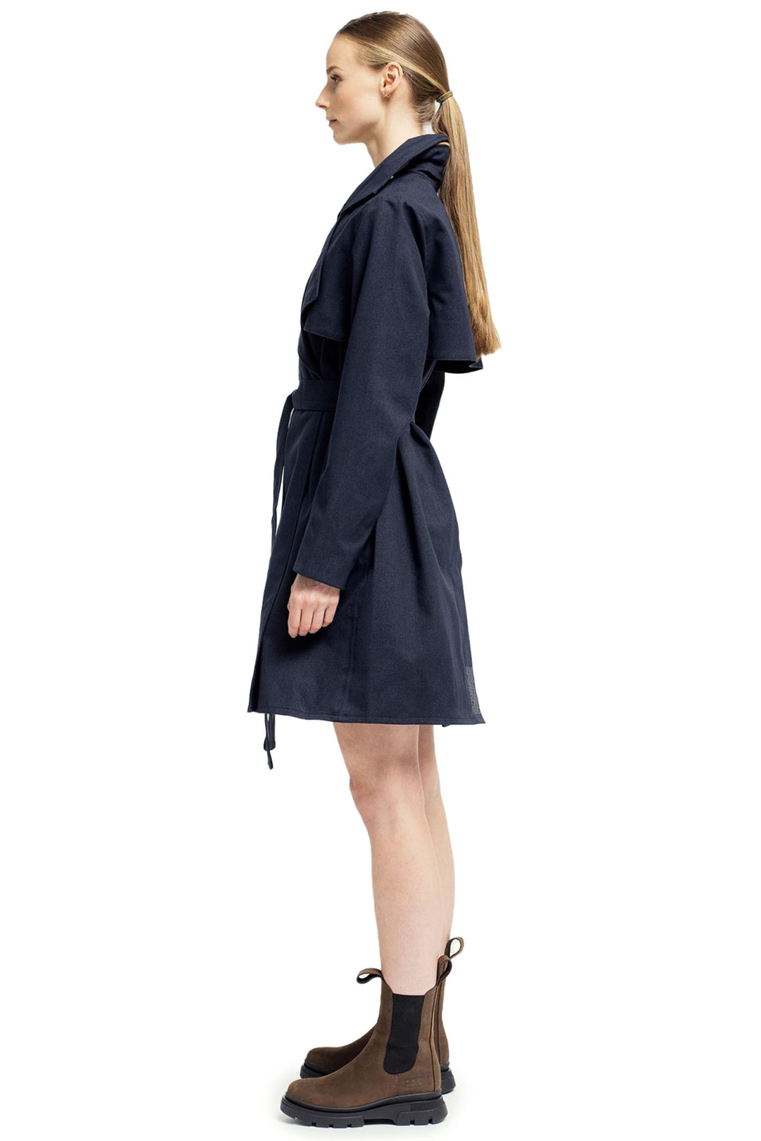 BRGN Yr Coat Dark Navy 15007A2 795 - Olivia Grace Fashion