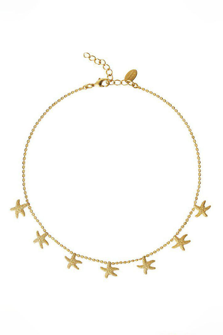 Caroline Svedbom 101494900301 Sea Star Gold Choker - Olivia Grace Fashion