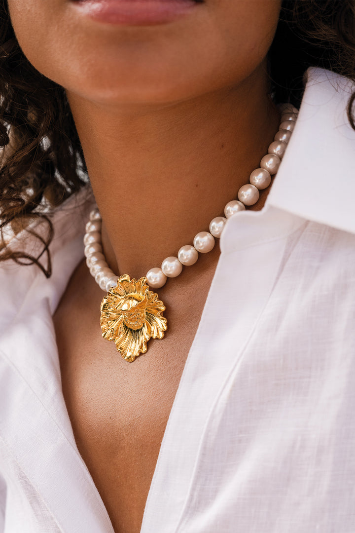 Caroline Svedbom 101868116801 Bibi Pearl Choker 18k Gold Plated - Olivia Grace Fashion