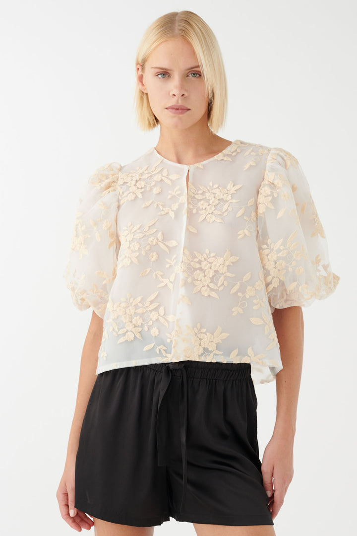 Dea Kudiabal Operinadea 0470424 5785 White Floral Parfait Jacket - Olivia Grace Fashion