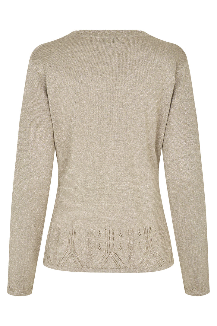 Dea Kudibal BarbroDEA Glitter Beige Cardigan 0031025