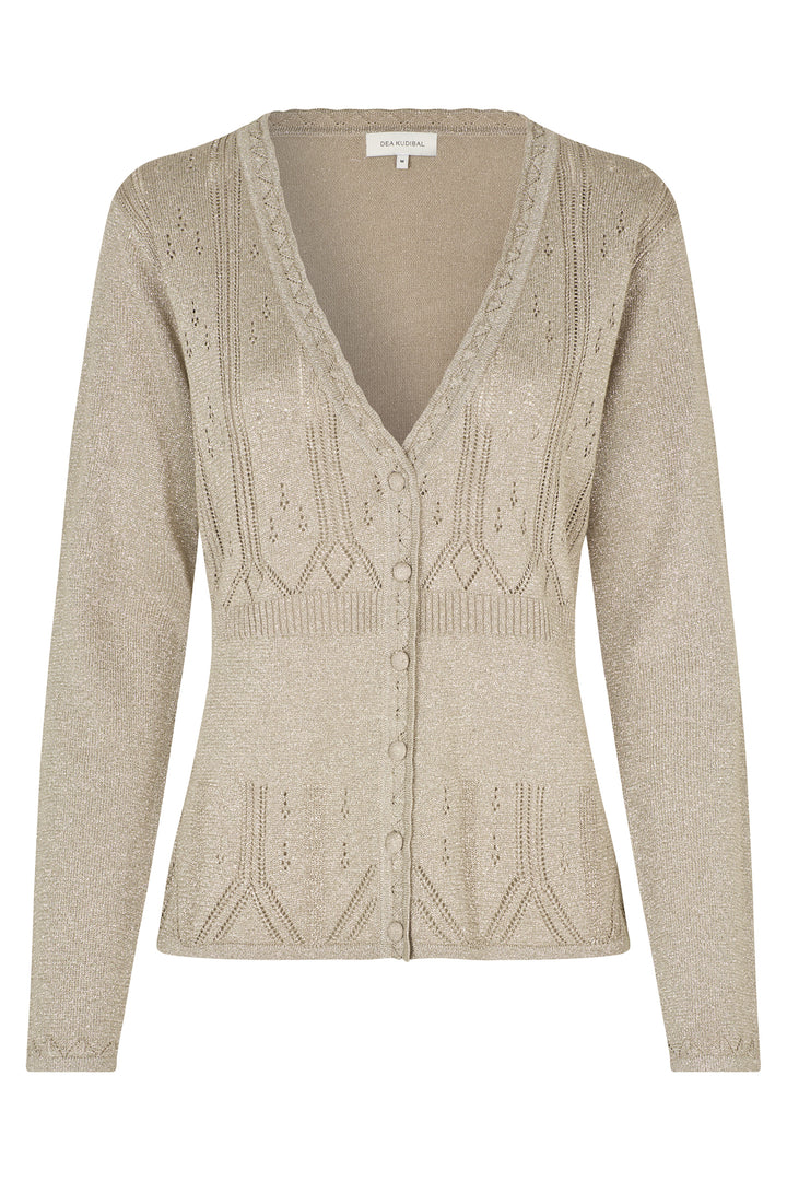 Dea Kudibal BarbroDEA Glitter Beige Cardigan 0031025