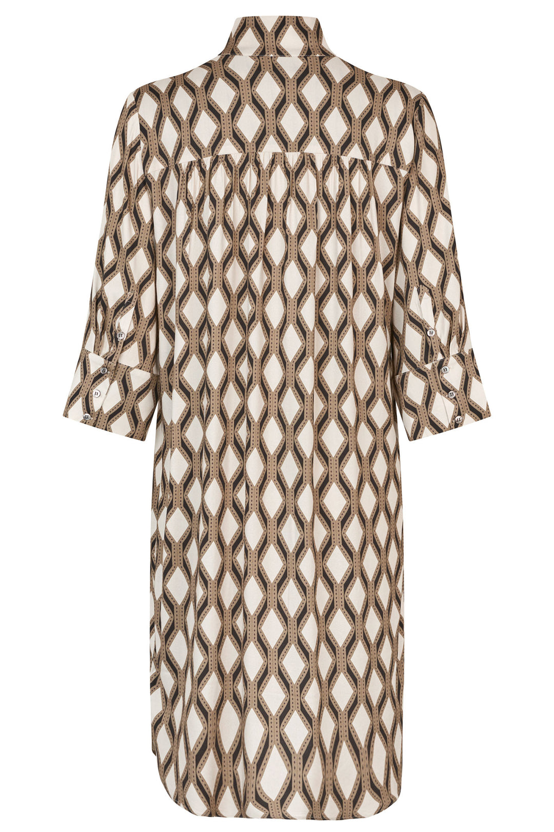 Dea Kudibal KamillesDEA EV Shirt Dress Brillante Brown Print 0500425 5860 - Olivia Grace Fashion