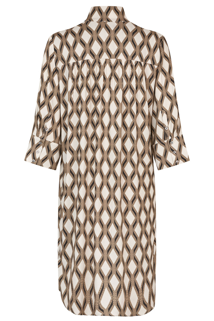 Dea Kudibal KamillesDEA EV Shirt Dress Brillante Brown Print 0500425 5860 - Olivia Grace Fashion