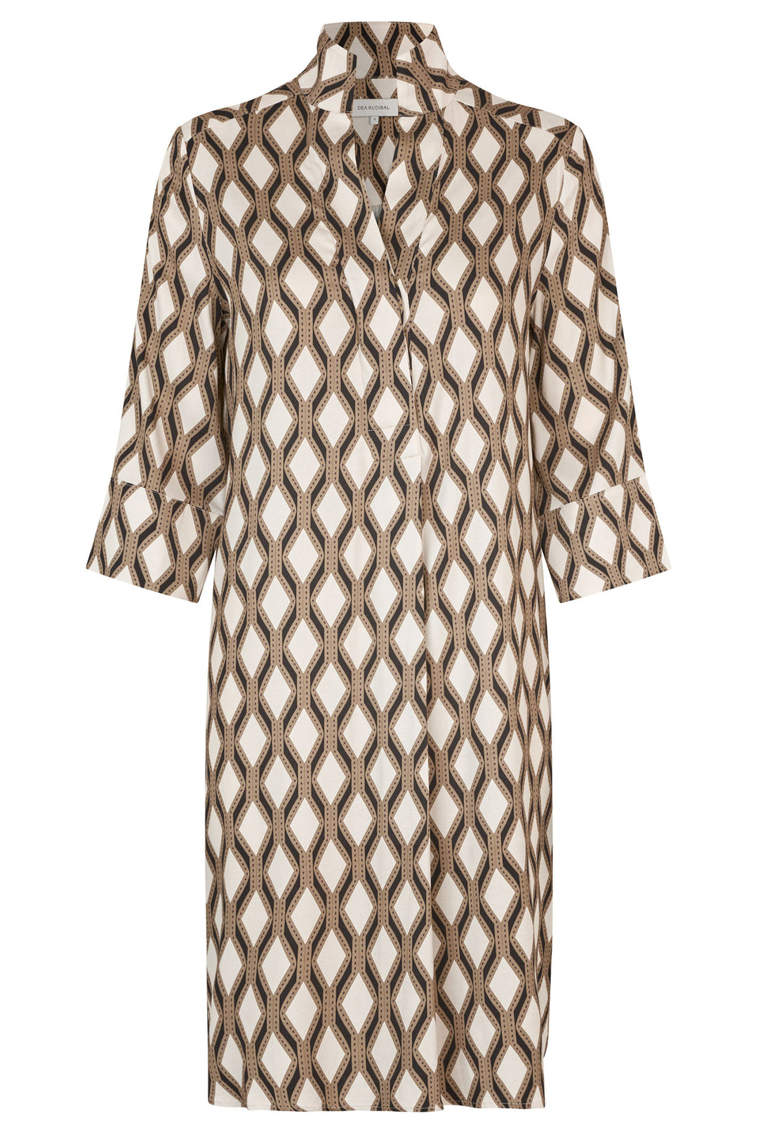 Dea Kudibal KamillesDEA EV Shirt Dress Brillante Brown Print 0500425 5860 - Olivia Grace Fashion
