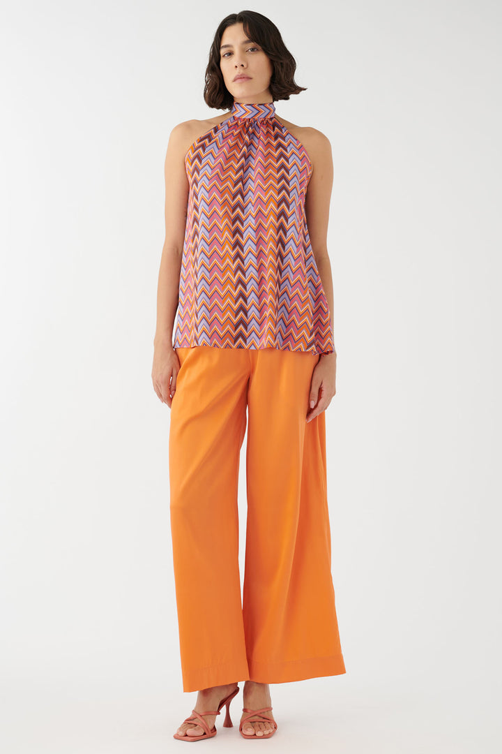 Dea Kudibal Nikkidea 0760424 5782 Pink Vallarta Silk Twill Halterneck Top - Olivia Grace Fashion