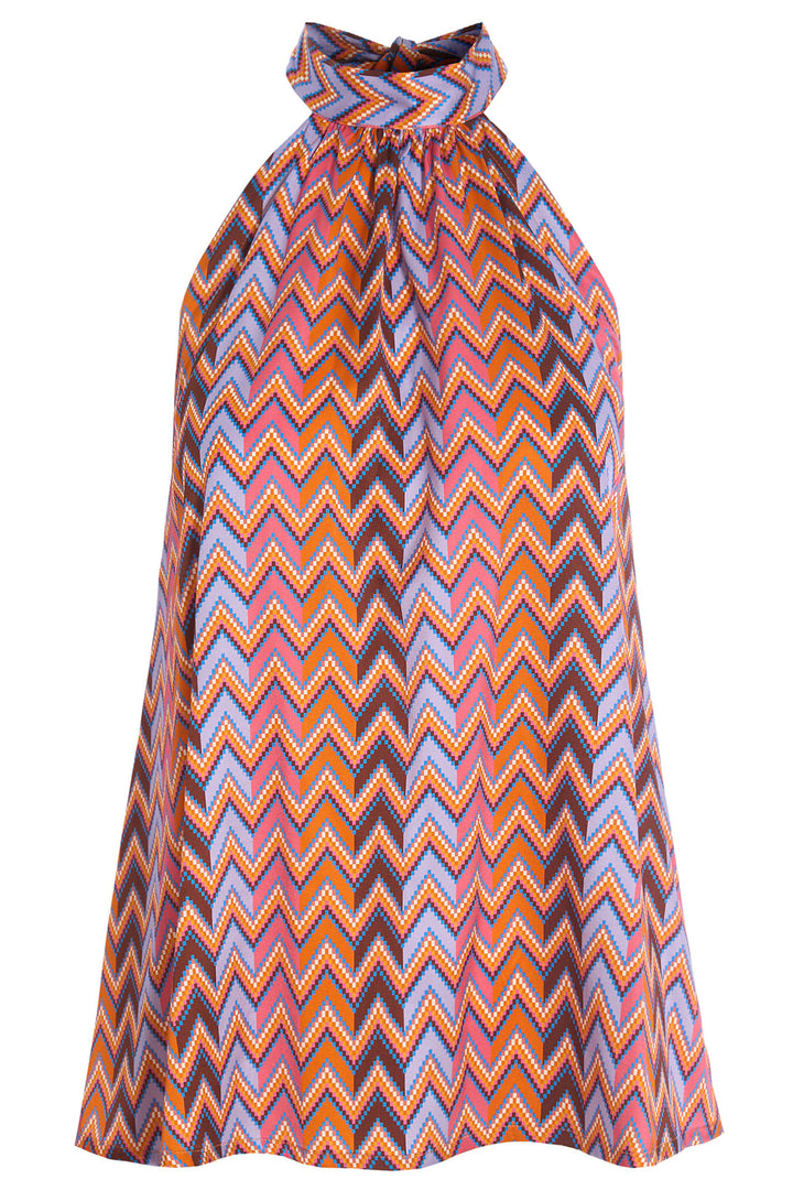 Dea Kudibal Nikkidea 0760424 5782 Pink Vallarta Silk Twill Halterneck Top - Olivia Grace Fashion