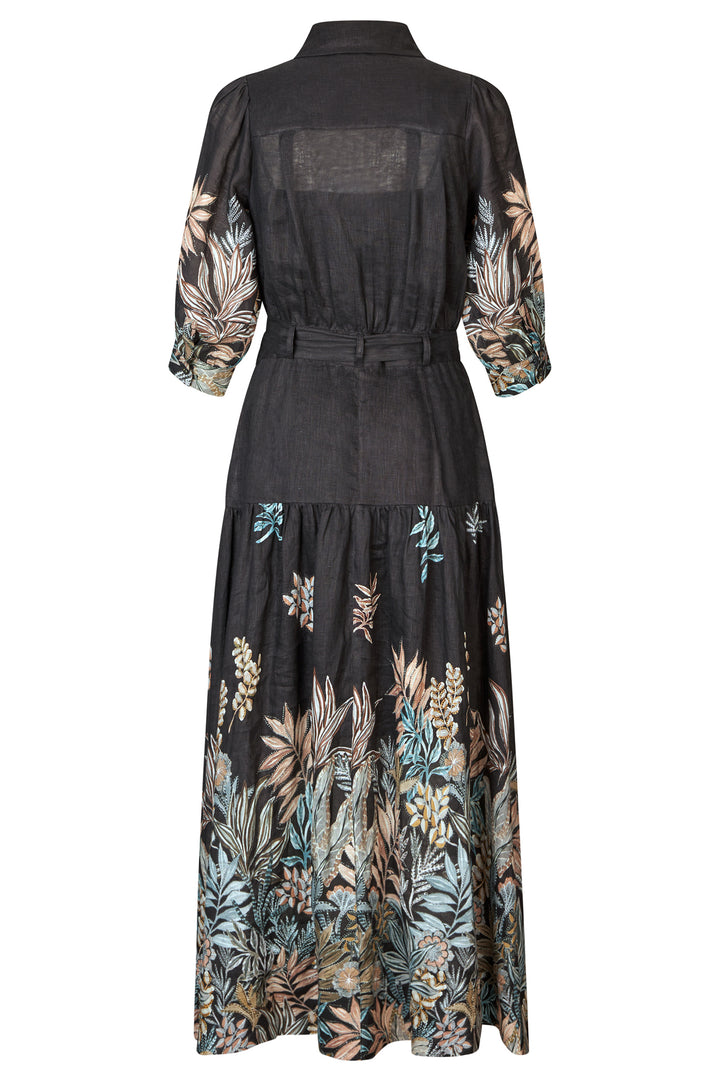 Dea Kudibal PalmaDEA Nori Black Floral Linen Dress 0170725 5882 - Olivia Grace Fashion