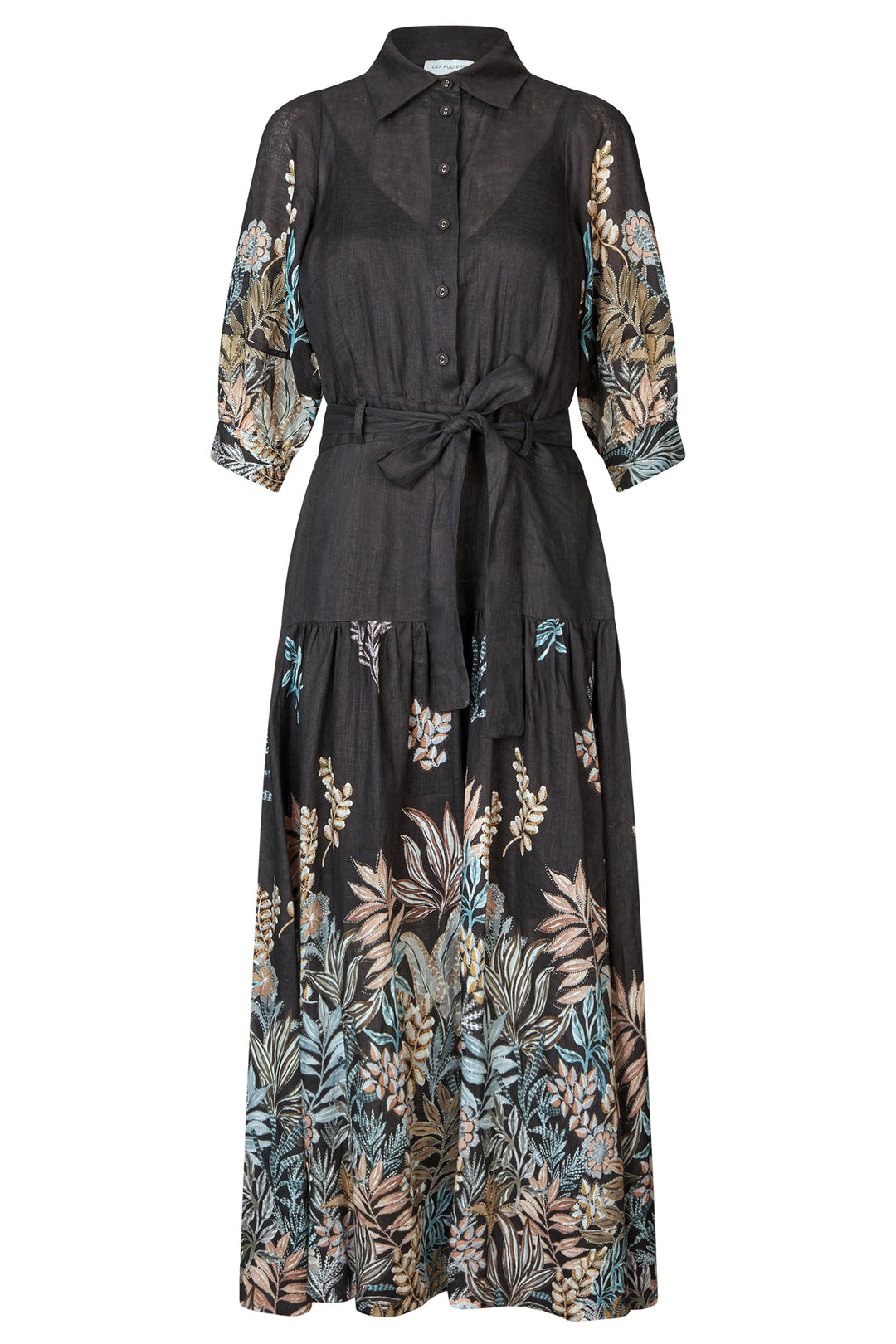 Dea Kudibal PalmaDEA Nori Black Floral Linen Dress 0170725 5882 - Olivia Grace Fashion