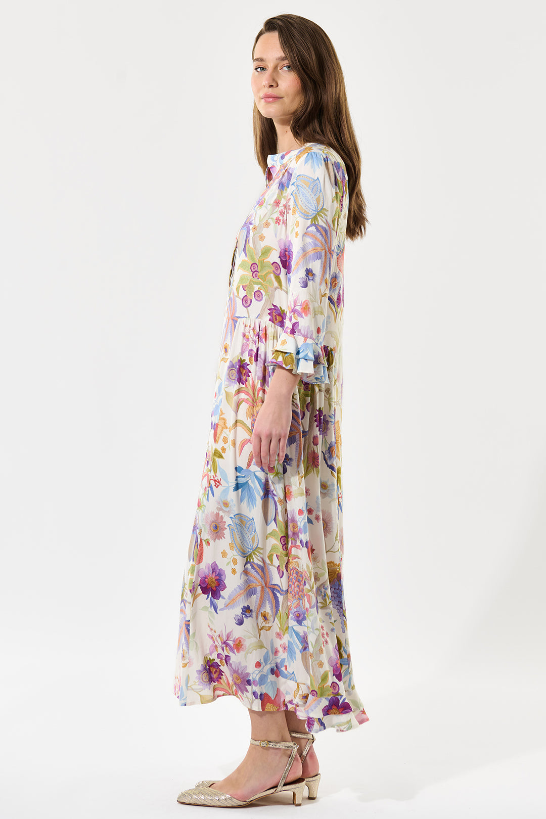 Dea Kudibal RosannaDEA EV Flowertree Print Ruffle Dress 0830425 - Olivia Grace Fashion