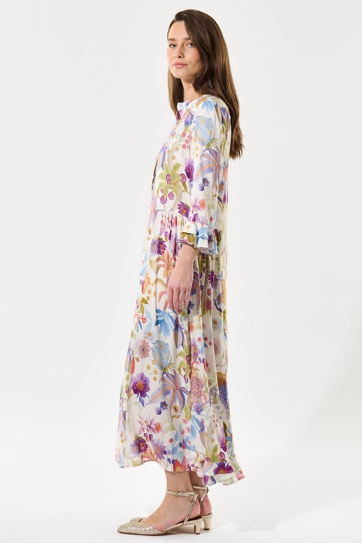 Dea Kudibal RosannaDEA EV Flowertree Print Ruffle Dress 0830425 - Olivia Grace Fashion