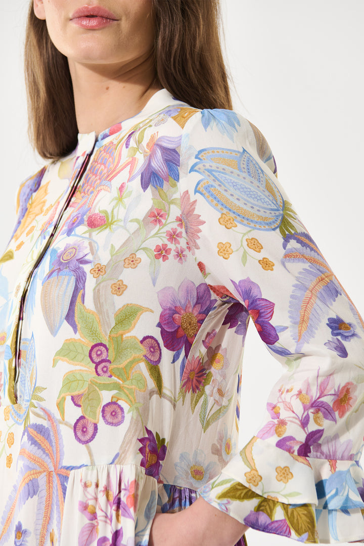 Dea Kudibal RosannaDEA EV Flowertree Print Ruffle Dress 0830425 - Olivia Grace Fashion