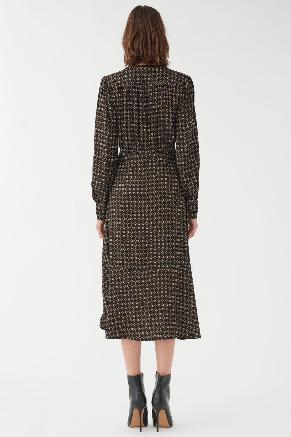 Dea Kudibal Rudydea Bees Print Midi Dress Brown 0520724 5793 - Olivia Grace Fashion