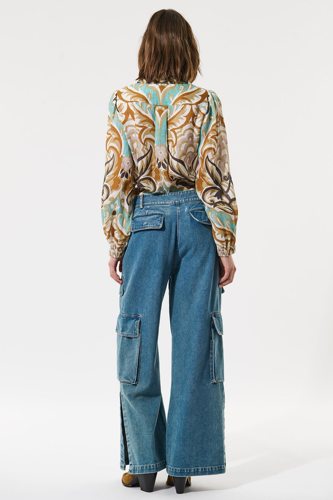 Dea Kudibal SiomaDEA Duncan Spice Linen Shirt Balloon sleeves 0770125