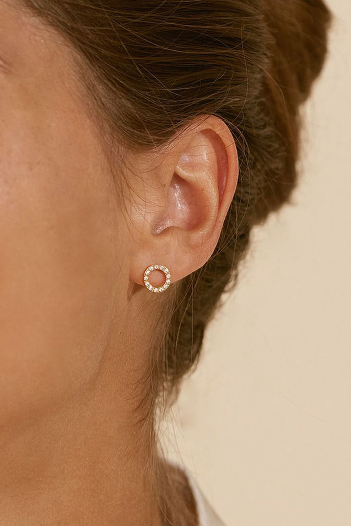 Edblad 106513 Glow Mini Gold Stud Earrings - Olivia Grace Fashion