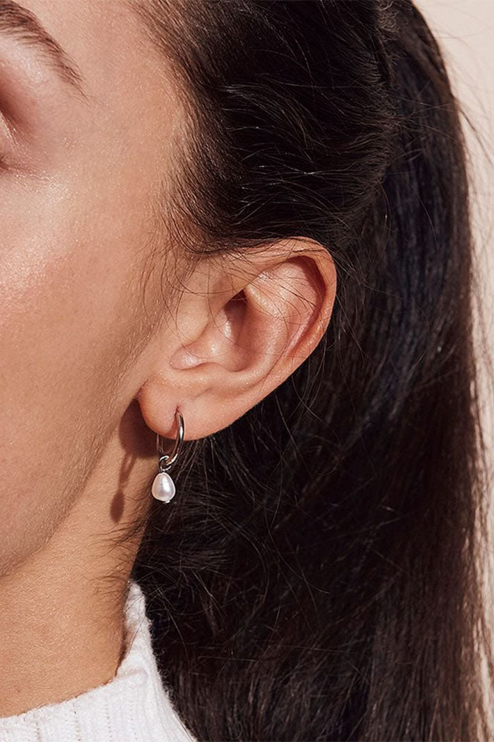 Edblad 116655 Perla Steel Hoop Earrings - Olivia Grace Fashion