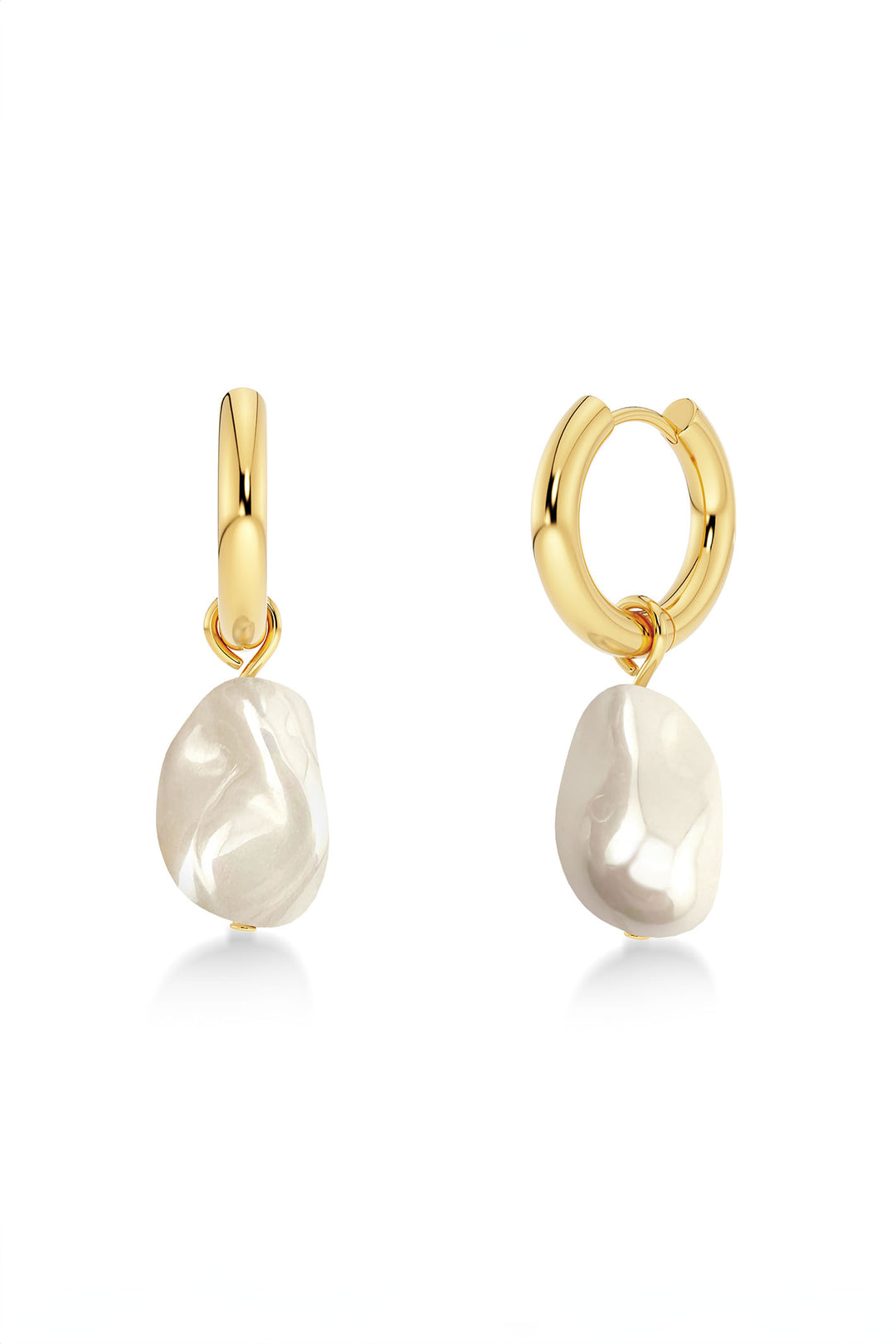 Edblad 127588 Roc Hoop Earrings Gold - Olivia Grace Fashion