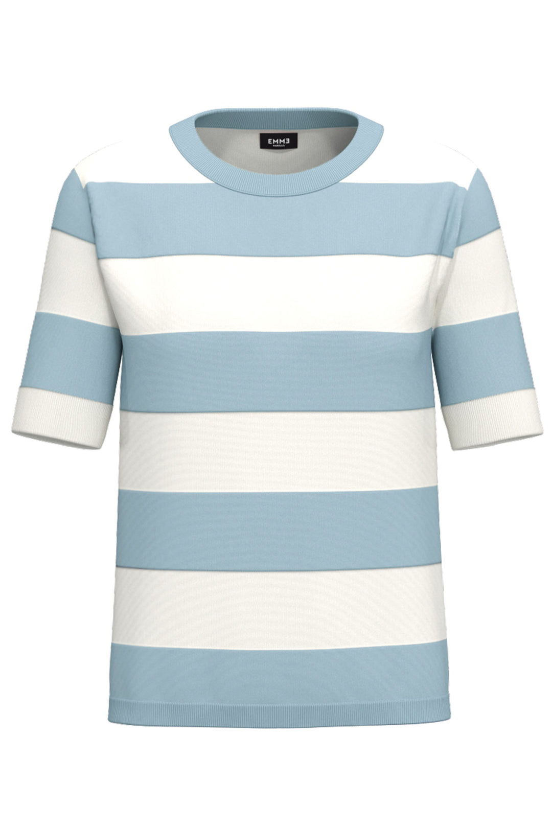 Emme Abbaco 2415361161200 Light Blue Stripe Jumper - Olivia Grace Fashion