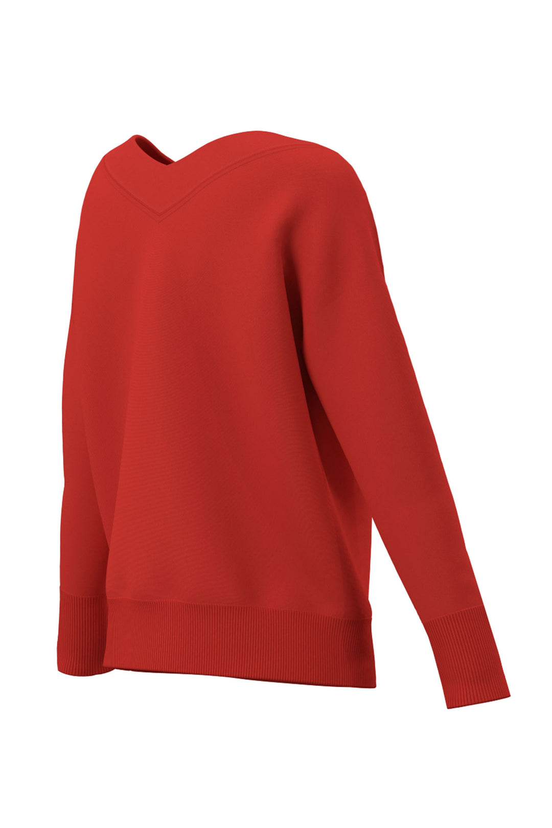 Emme Orchis 2415361181200 Coral V-Neck Jumper - Olivia Grace Fashion