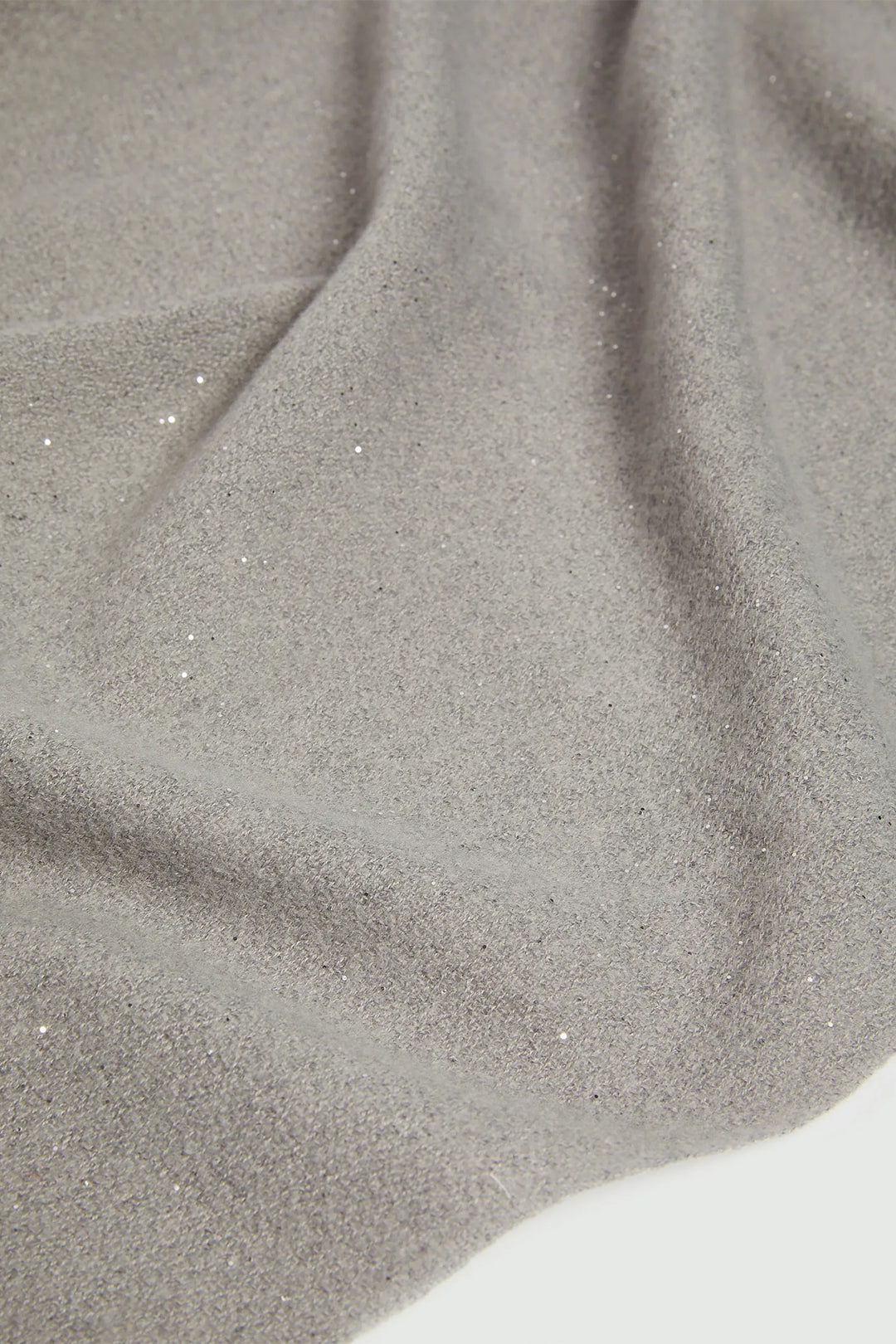 Emme Rinvio Grey Lurex Embellished Scarf 2525546021200