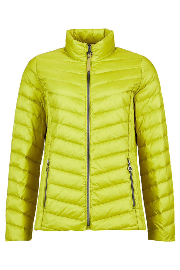 Frandsen 528-588-82 Lime Green Padded Jacket - Olivia Grace Fashion