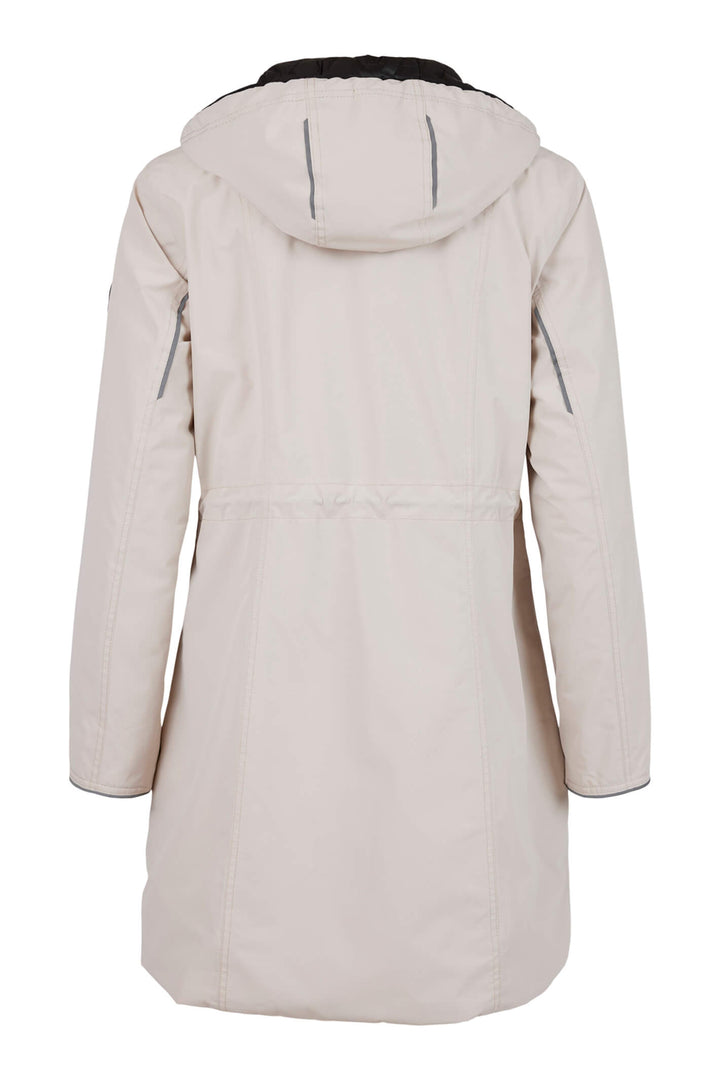 Frandsen 756-448-1190 Stone Drawstring Waist Hooded Coat - Olivia Grace Fashion