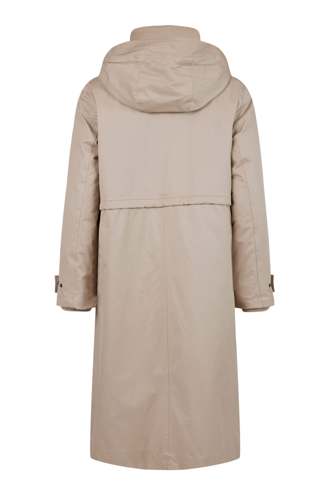 Frandsen 760-292-13 Stone Quilted Layer Long Coat Jacket - Olivia Grace Fashion