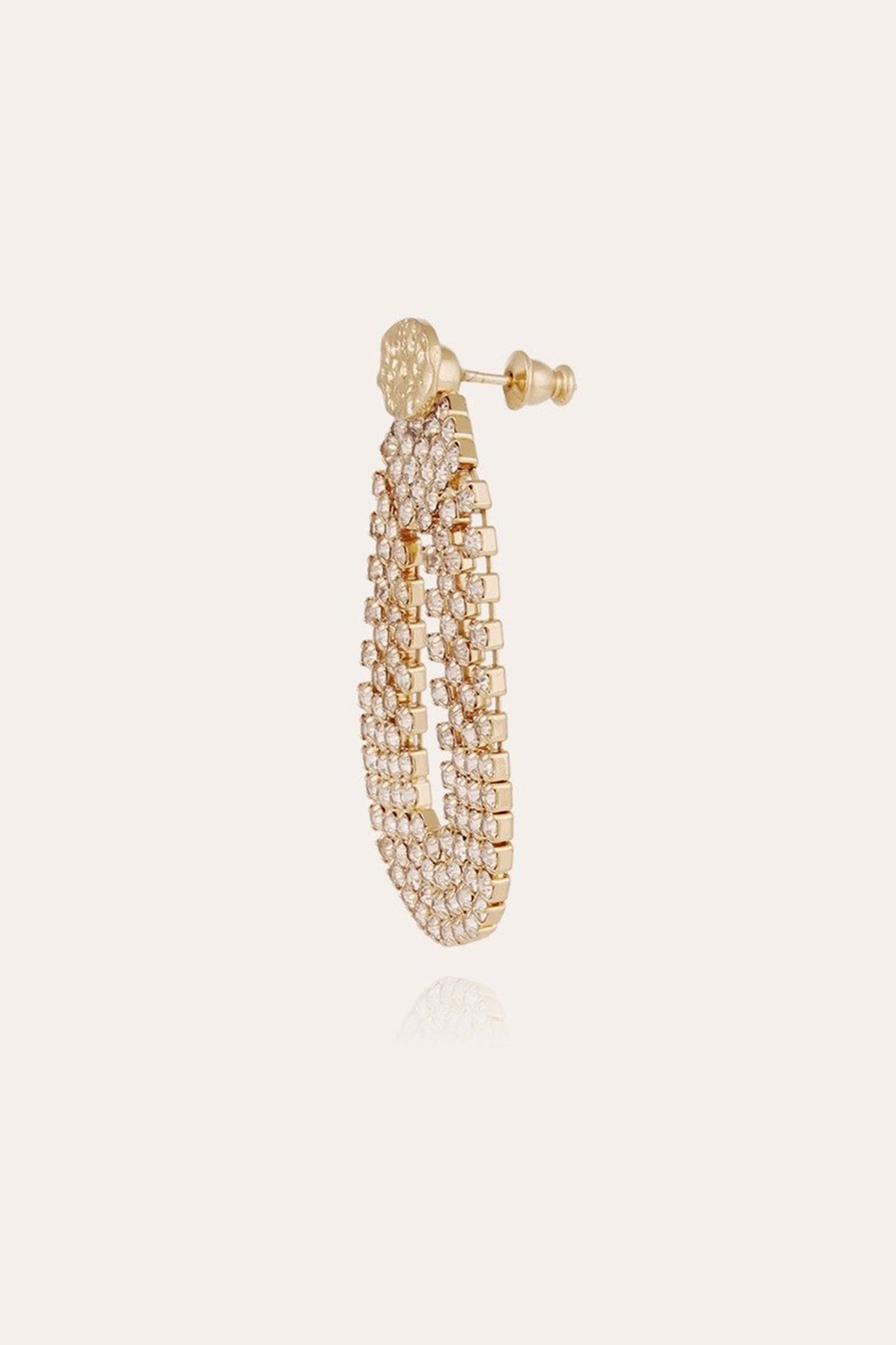 Gas Bijoux Trevise Strass Earrings Gold - Olivia Grace Fashion