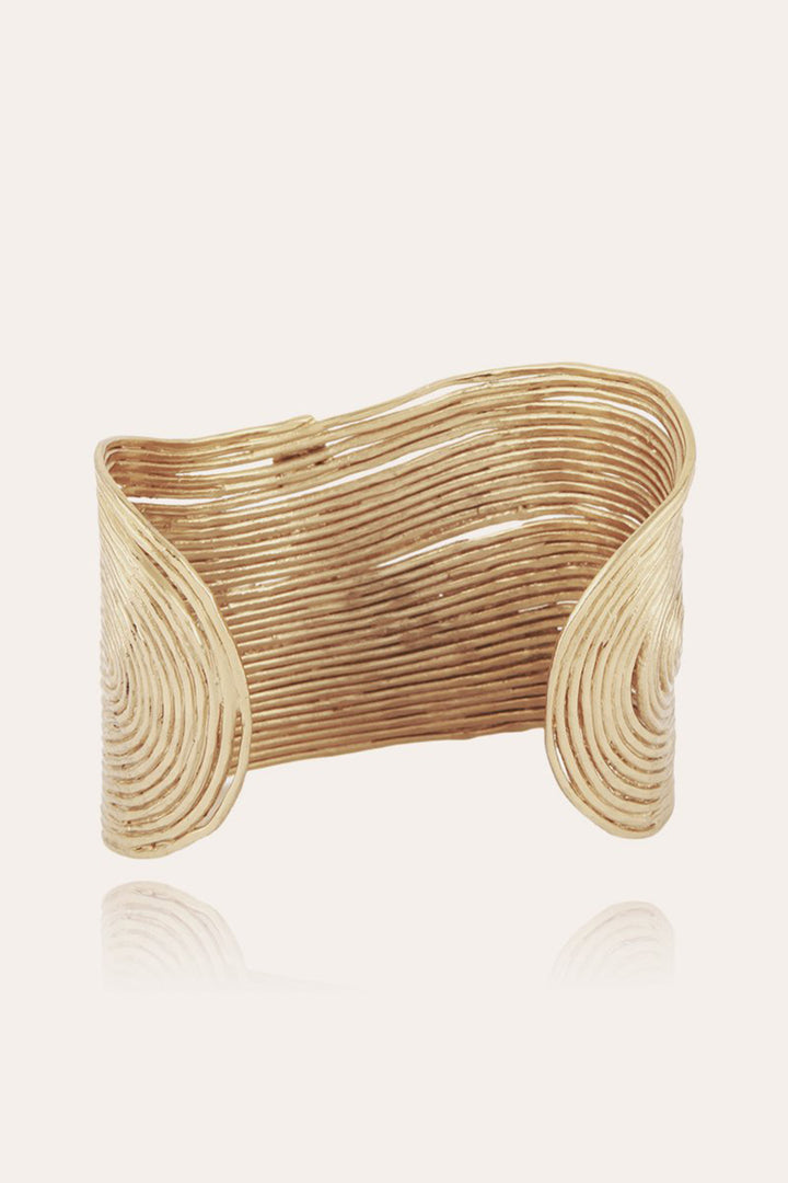 Gas Bijoux Wave Gold Plated Bracelet