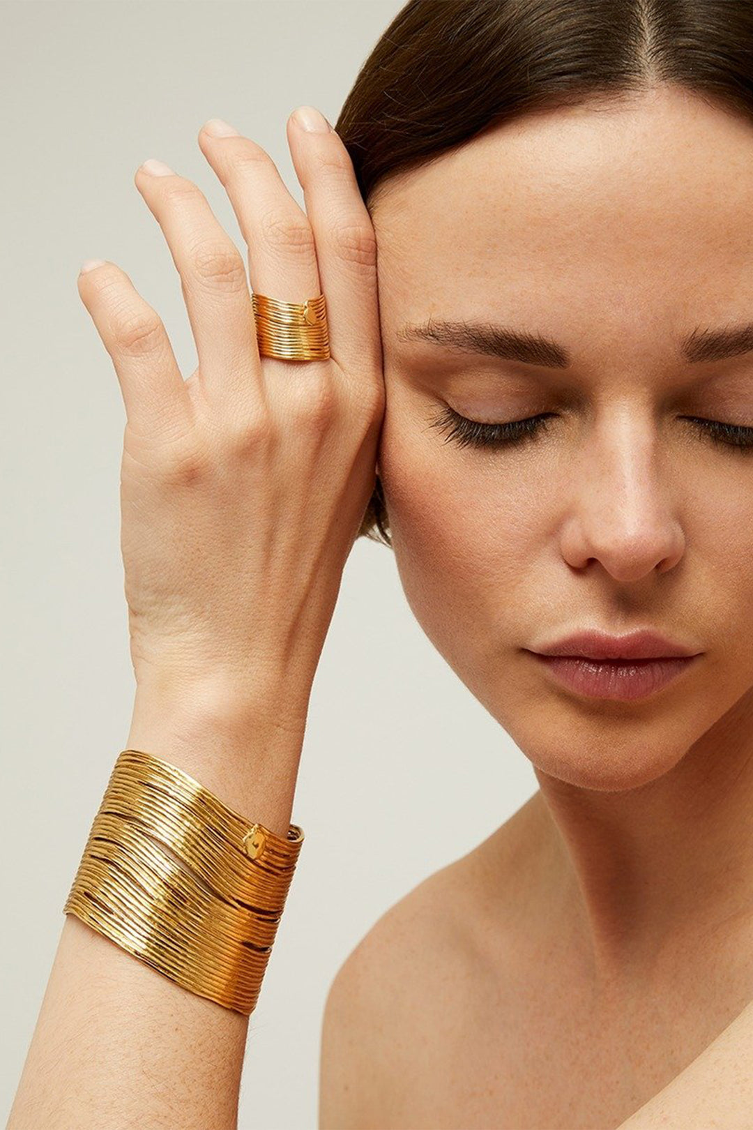 Gas Bijoux Wave Gold Plated Bracelet - Olivia Grace Fashion