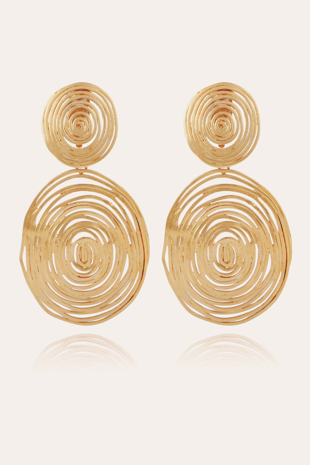 Gas Bijoux Wave Gold Plated Earrings - Olivia Grace Fashion