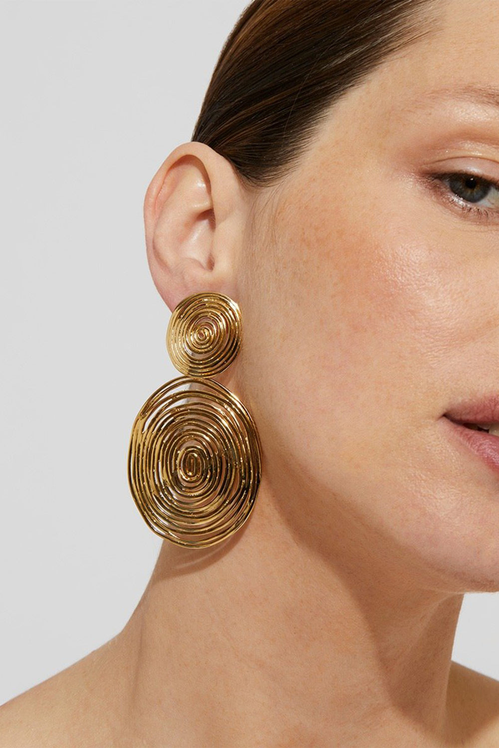 Gas Bijoux Wave Gold Plated Earrings - Olivia Grace Fashion