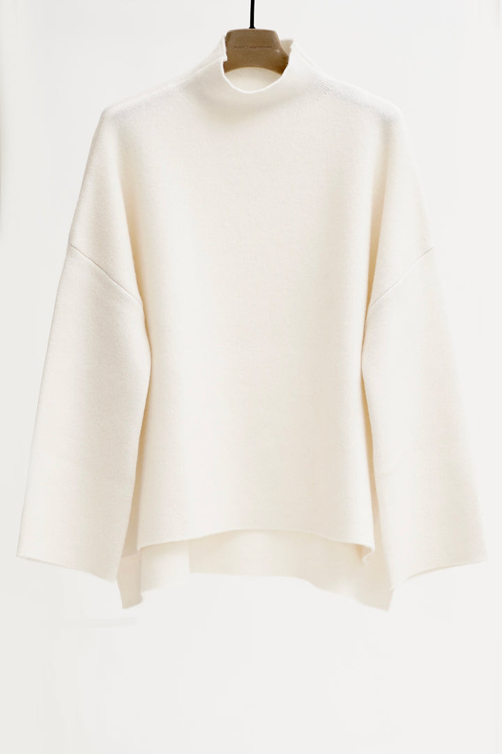 Herzen's Angelegenheit 25253-1209 Ermine Cream Cashmere Blend Jumper 101 - Olivia Grace Fashion