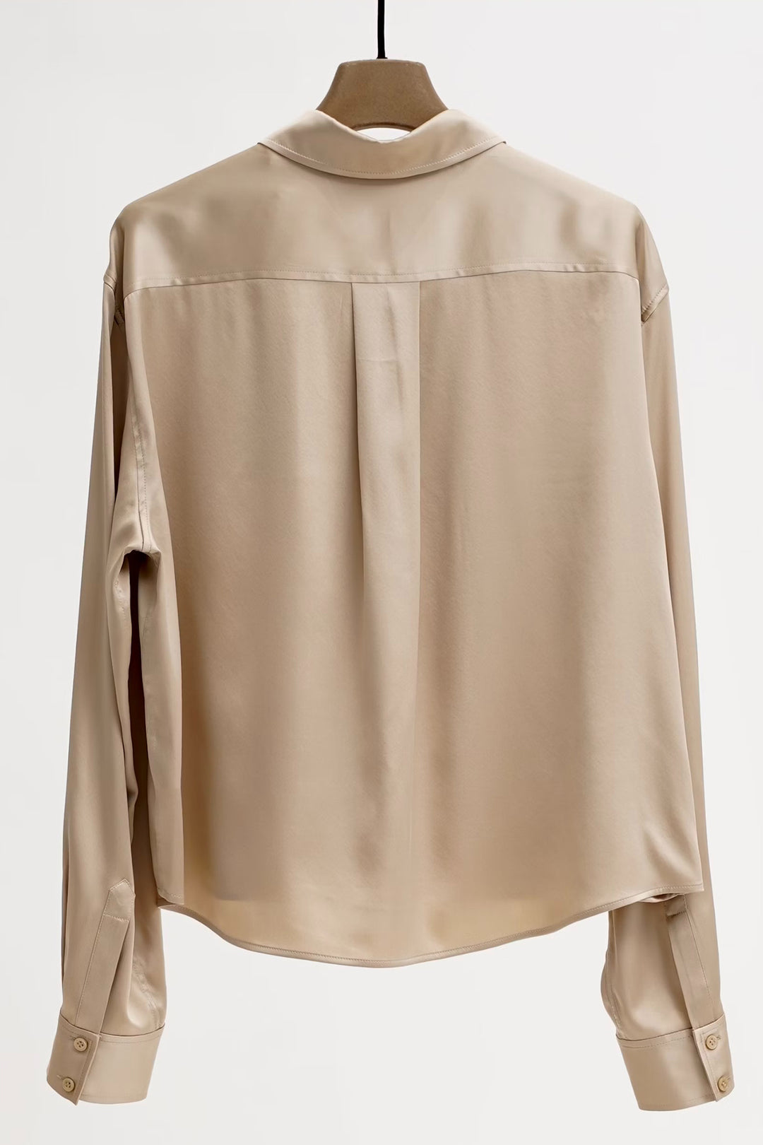 Herzen's Angelegenheit 25254-6010 Taupe Sand Washed Silk Blouse