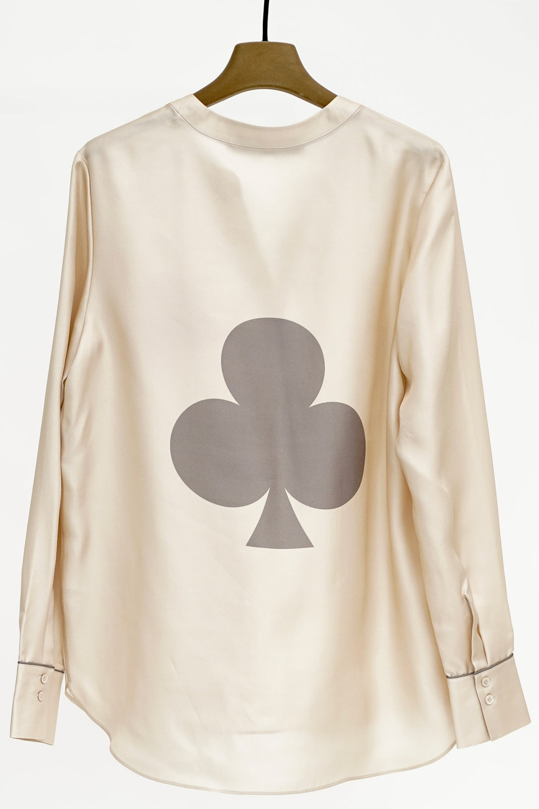 Herzen's Angelegenheit 25254-6075 Cream Cherry Driftwood Silk Blouse