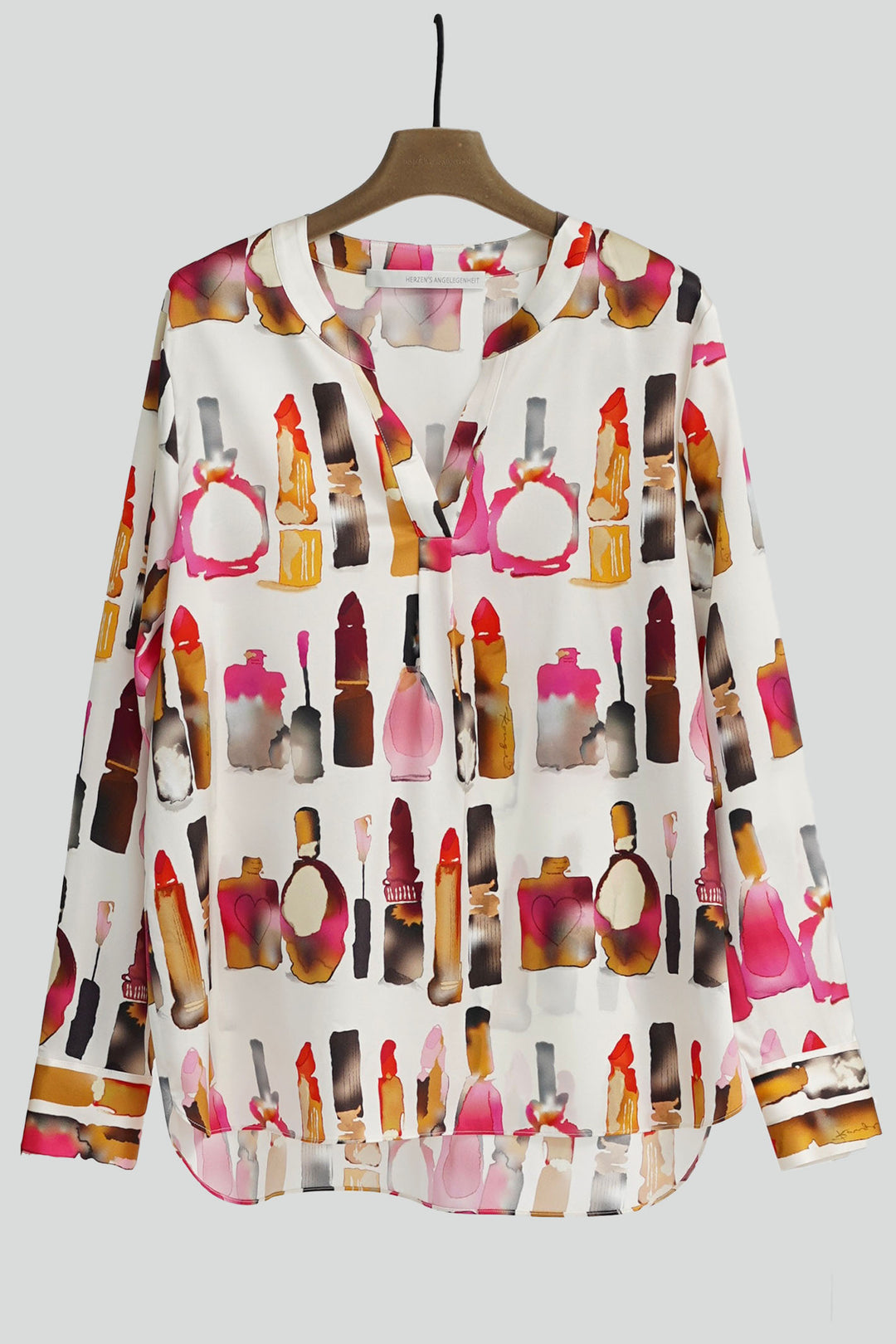 Herzen's Angelegenheit 6171-25234 234051 Tulip Multicolour Silk Blouse - Olivia Grace Fashion