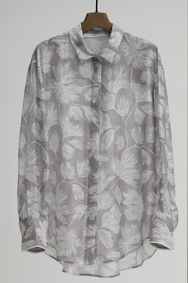 Herzen's Angelegenheit Cloud Superwhite Print Shirt 25252-6812 252075 - Olivia Grace Fashion