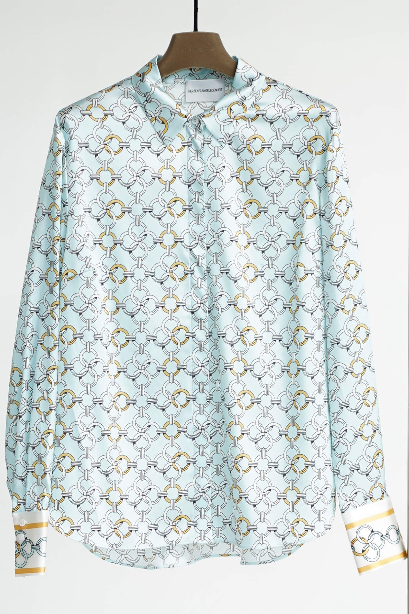 Herzen’s Angelegenheit Women's Silk Tunic Blouse In Light Pink Multi Print 25261-6151 Col 261041 main image 0