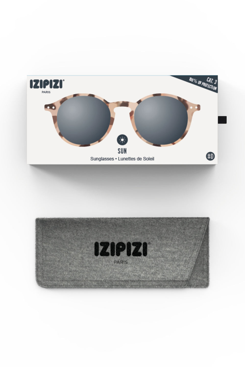 Izipizi Paris SLMSDC69 Light Brown Tortoise Pattern Sunglasses - Olivia Grace Fashion