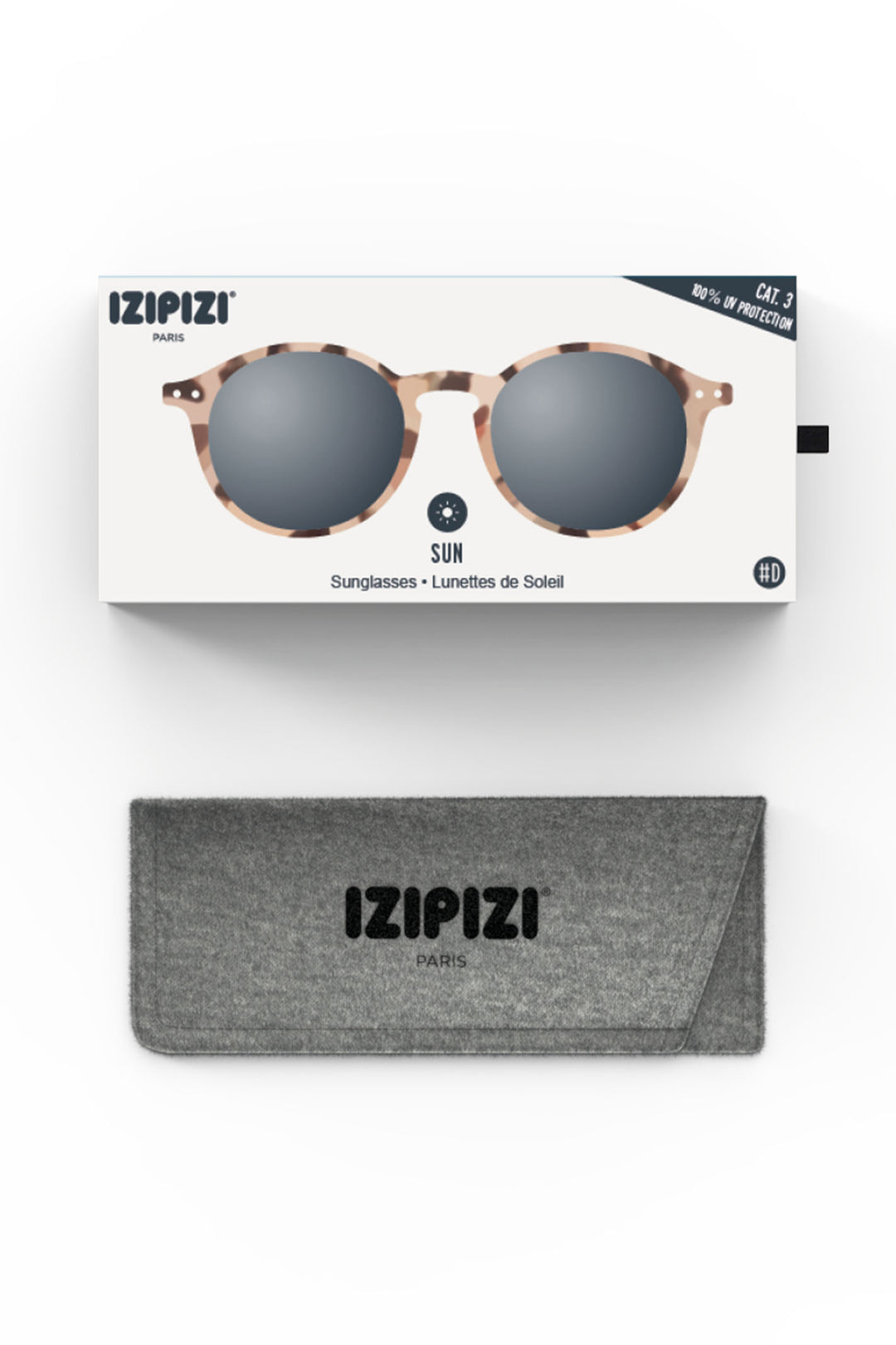 Izipizi Paris SLMSDC69 Light Brown Tortoise Pattern Sunglasses - Olivia Grace Fashion