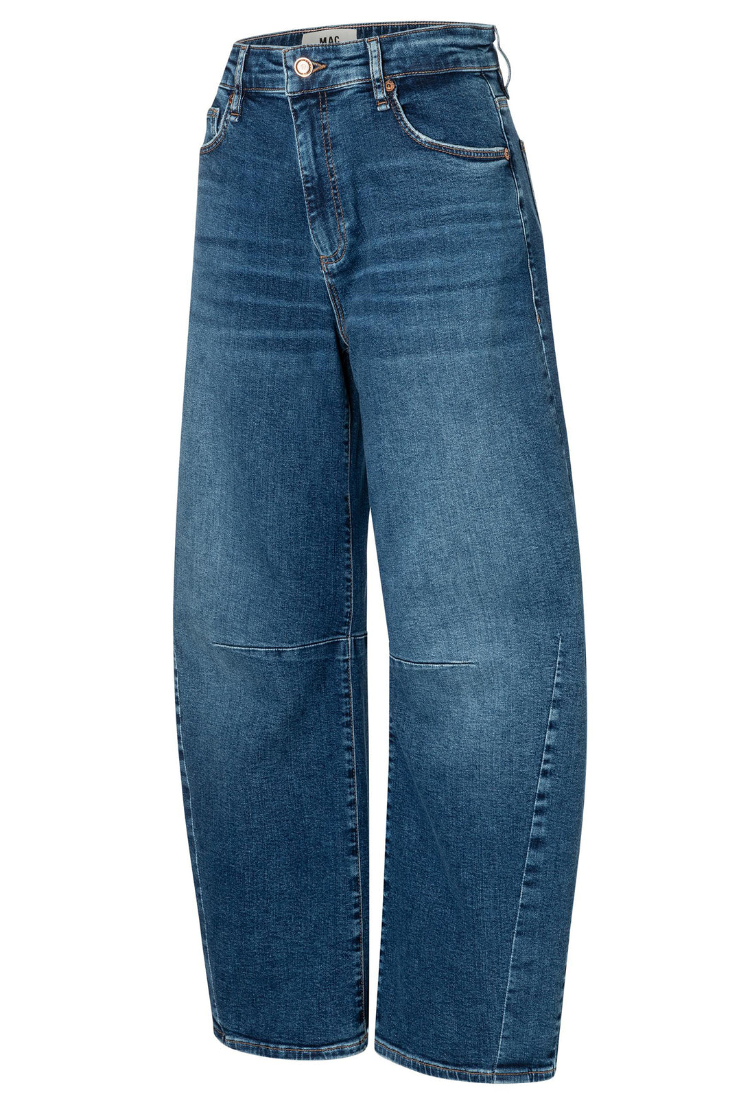 Blue jeans on a white background