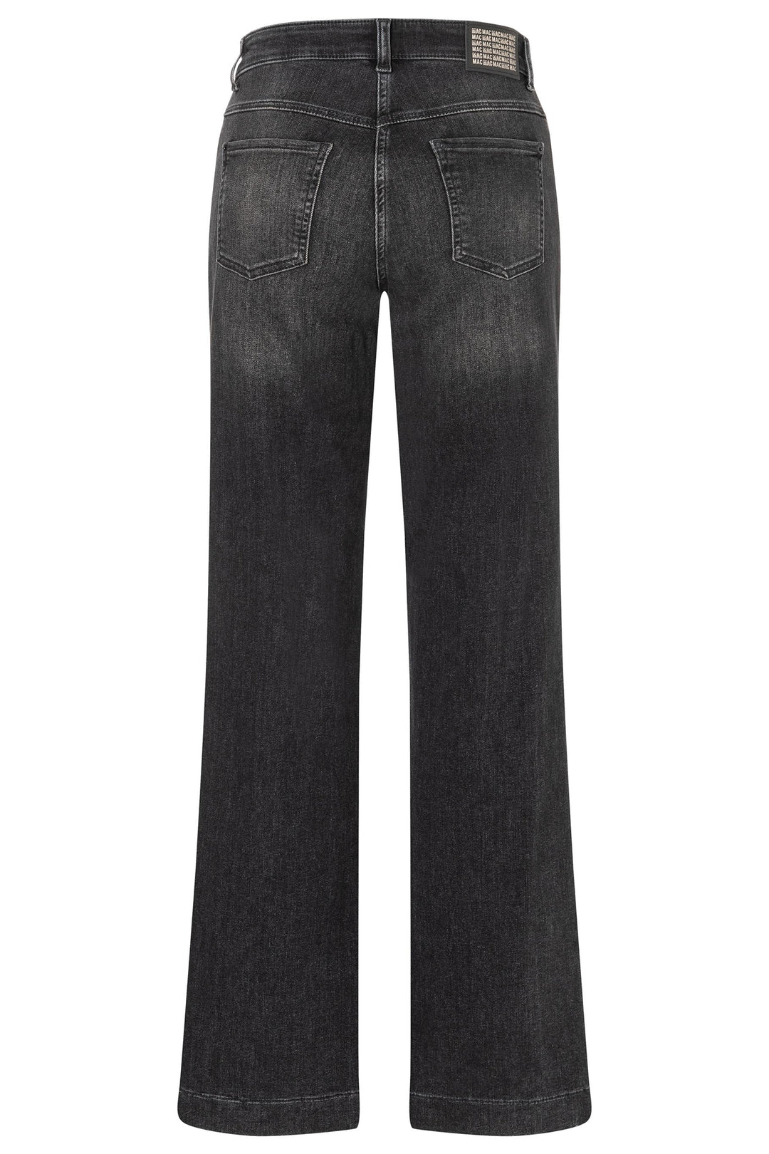 Mac 5285-90-0387L Wide Galon Black Authentic Stretch Denim D963